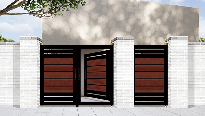 Double doors + Side door (Optional)