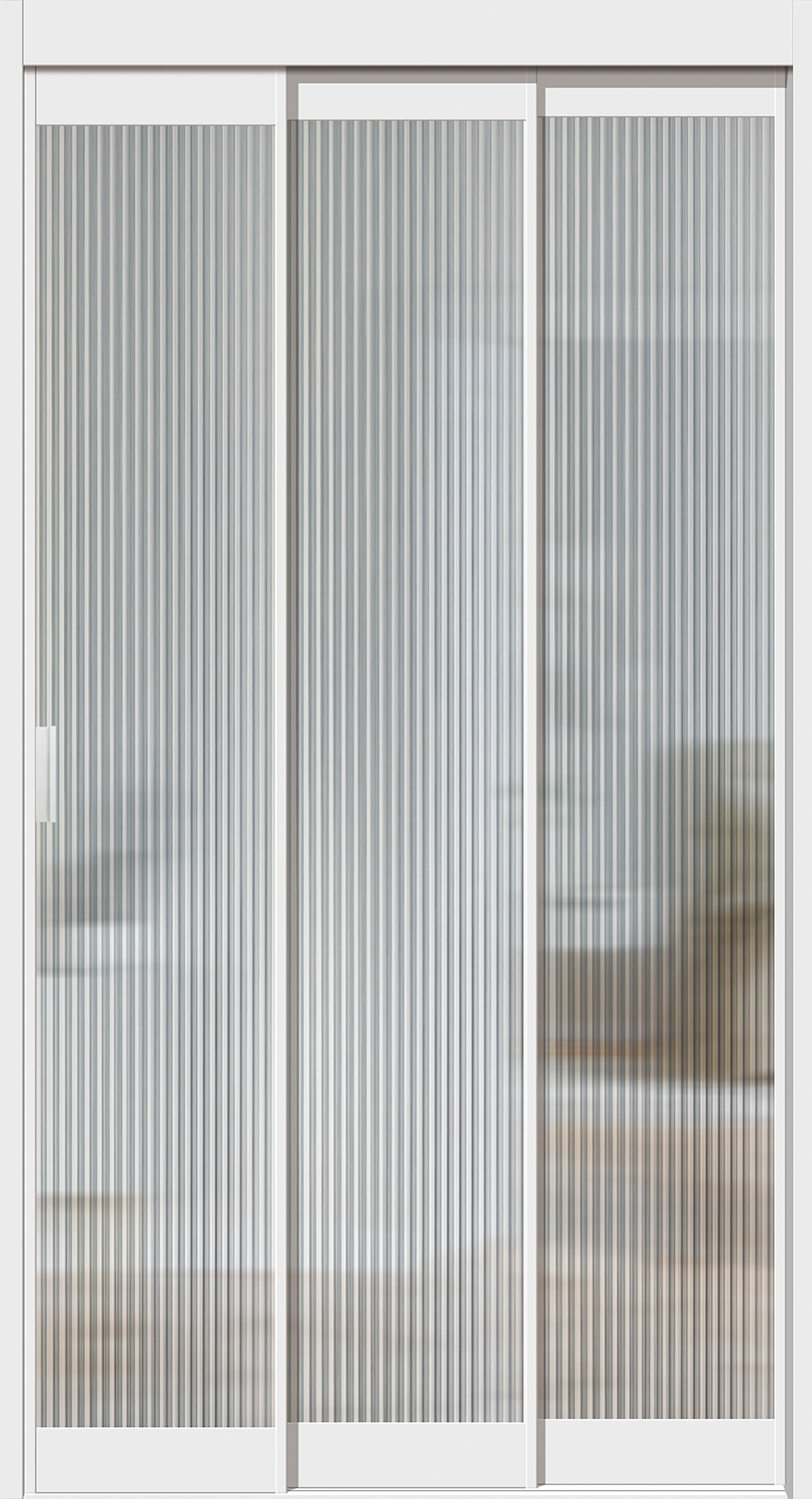 White(Fluted Glass)